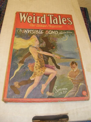 WEIRD TALES September 1930 . Farnsworth Wright Another Dracula; - Pulp magazine - Image 1 of 4