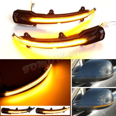 Smoked For Audi Q5 SQ5 8R 2008-2014 2015 2016 2017 Dynamic LED Turn Signal Light - Image 1 of 4