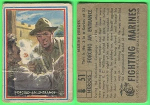 1953 Topps Fighting Marines (R709-1) #51 Forcing an Entrance (Heroes) - Picture 1 of 1