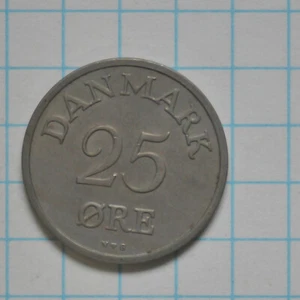 Denmark Danmark 1950 25 Ore, 1961 25 Ore, 1953 10 Ore, 1954 10 Ore, 1955 10 Ore - Picture 1 of 24