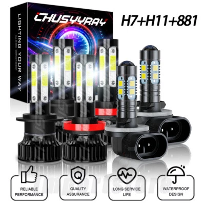 Kit de faros LED para Kia Soul H7 H11 2012-2013 881 bombillas antiniebla combinadas 6000 k Foto 1 de 4