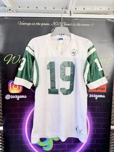 Vintage CHAMPION New York Jets #19 Keyshawn Johnson NFL Football Jersey NY 44 - Picture 1 of 6
