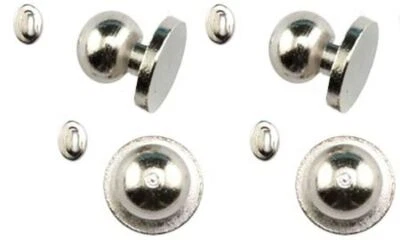 CLASSICS BY HANDLEY HOUSE Puppenhaus Satin Nickel Türklinken mit Schlüssellöchern Miniatur 1:12 DIY Zubehör