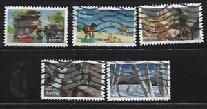 US Sc# 5475-5479 ENJOY THE GREAT OUTDOORS SET of 5 USED OFF PAPER SOUND - Picture 1 of 1