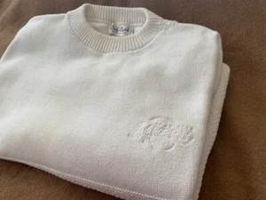 L.A. LAKERS (NBA) VINTAGE WHITE SWEATER (Large) with EMBROIDERED LAKERS' LOGO - Picture 1 of 11