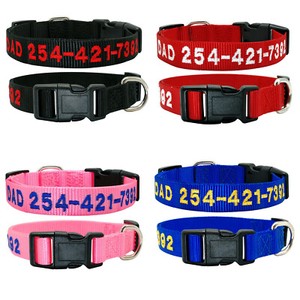 monogrammed dog collars nylon