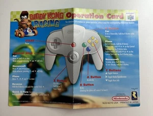 Diddy Kong Racing Operation Card - Nintendo 64 N64 - ORIGINAL - Bild 1 von 2