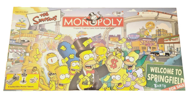 BANCO IMOBILIARIO MONOPOLY THE SIMPSONS DA HASBRO , FA