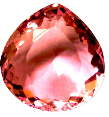 AAA+ Large 68.15 Ct. Pink Kunzite Pear Faceted Cut Loose Gemstone Gift for Women - Image 1 of 4