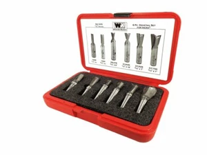 Whiteside 605 Incra Dovetail Bit Set for Woodworking - 6 PIECE 1/2"SH - Picture 1 of 2