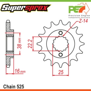 Brand New * Supersprox * Front Sprocket To suit DUCATI 916 SENNA 916cc - Picture 1 of 4