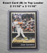 Jose Canseco 1991 Rare LARGE Black Border Gold BALLSTREET #52 _ Exact Card (B)