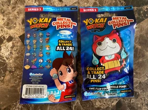 Yo-Kai Watch Metal Collector Pins Series 1 Lot of 2 Blind Packs Bags NEW SEALED - Picture 1 of 3