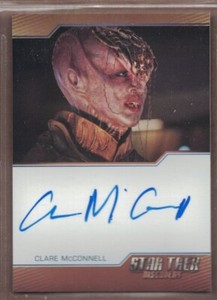Star Trek Discovery Two autograph card Clare McConnell Bordered L