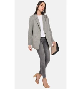 OAKWOOD DAMEN JACKE MANTEL LEICHT 100% WOLLE GRAU GR. S - Bild 1 von 4