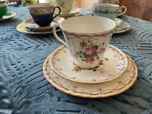 Beautiful Vintage Duchess England,Trio, cup saucer plate Roses lobelia etc - Picture 1 of 6