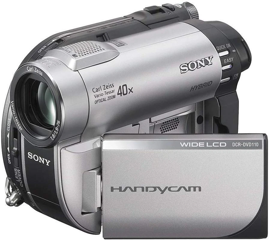 Sony DVD HandyCam 40x Digital Zoom Camcorder Video Transfer (DCR-DVD110E) - Image 1 of 1