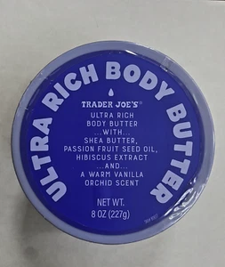 New Trader Joe's Ultra Rich Body Butter With Warm Vanilla Orchard Scent 8 oz - Picture 1 of 2