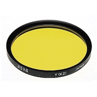 Hoya 49mm Yellow #K2 (HMC) Multi-Coated Glass Filter for Black & White Film - Image 1 of 3