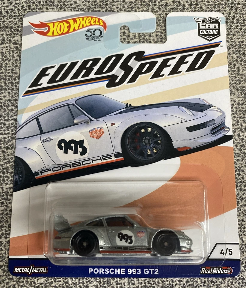 Hot Wheels 2018 HW 50th Car Culture Euro Speed Magnus Walker Porsche 993 Gt2