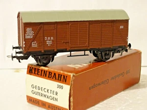 KLEINBAHN ( 300 ) WAGON COUVERT A ESSIEUX DE LA OBB  EN BOITE HO - Picture 1 of 5
