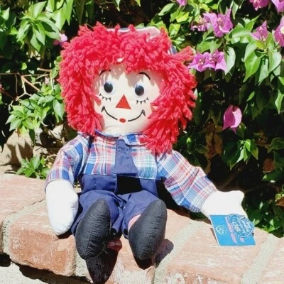 Винтажная кукла Raggedy Andy Rag красная пряжа Raggedy Ann коллекционеры 80-летие - Изображение 1 из 4