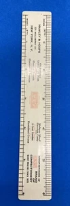 VINTAGE 1937 HAWLEY & HOOPS NYC CANDY & CHOCOLATE ADVERTISING CELLULOID RULER - Imagen 1 de 4