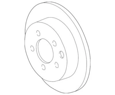 Genuine GM 2001-2007 Buick Chevrolet Pontiac Rear Rotor Brake Assembly 19149233 - Image 1 of 2