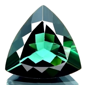 Natural Tourmaline 2.20ct Fantastic Best Green Tourmaline Perfect Trillion Cut! - Picture 1 of 7