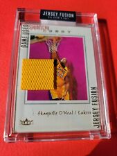 Shaquille O'Neal GAME USED JERSEY CARD 2021 Jersey Fusion 1999-00 LAKERS JERSEY
