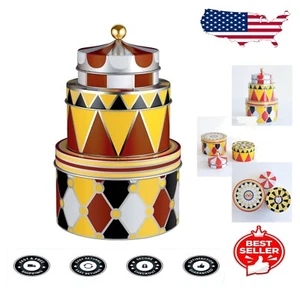 Marcel Wanders Circus-Inspired Storage Boxes - Set of 3 Round Containers - Picture 1 of 11
