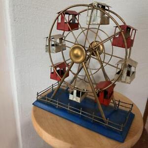 Antique Tin Ferris Wheel Made In U.S.A. Vintage Hobby Goods Antique Collection