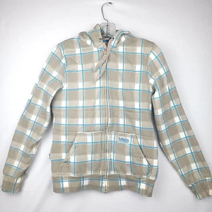 Women's Zip Up Hoodie Quilted Size Youth Large - Picture 1 of 18