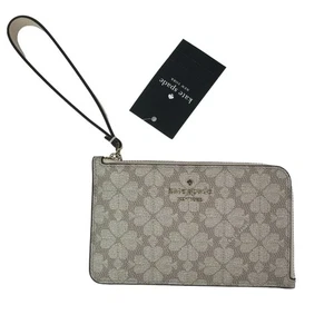 Muñequera Kate Spade Lucy Pequeña Cremallera en L Beige Oscuro Multi - Imagen 1 de 6