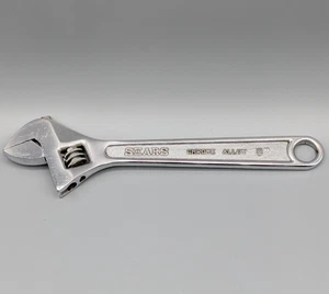 Vintage Sears 8" verstellbarer Schraubenschlüssel 30871 BF Japan - Bild 1 von 2
