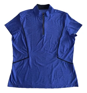 Tail White Label Top Large blau 1/4 Zip Stretch Performance Golf Kurzarm - Bild 1 von 9