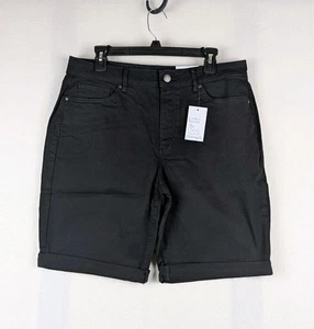 Croft & Barrow klassische Stretch-Bermudashorts Damengröße 14 schwarz mittlerer Bund  - Bild 1 von 13