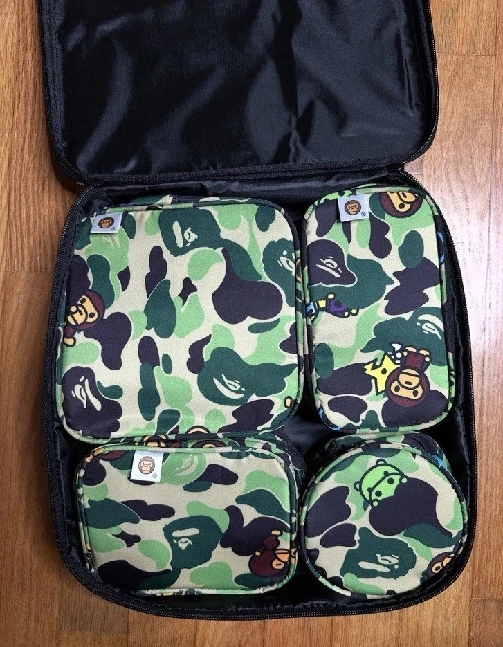 BAPE ABC OSTRICH BOSTON BAG green ボストン