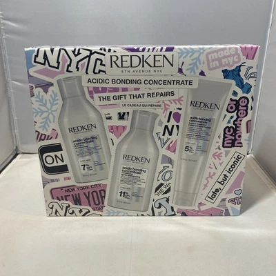 Redken Acidic Bonding Concentrate Gift Set (Shampoo, Conditioner & Treatment) - Image 1 of 4