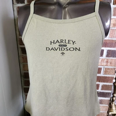 Женская майка Harley Davidson со спагетти-ремешком размер XL Crystal River цвет Florida Beige  - Изображение 1 из 4