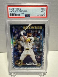 Jackson Chourio 2024 Topps Juego de Estrellas Logo Variación Lámina Exclusiva SP PSA 9 - Imagen 1 de 2