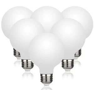 6 Pack G25(G80) Globe LED Light Bulbs, 5W Dimmable 40 Watt Equivalent LED Edi... - Picture 1 of 8
