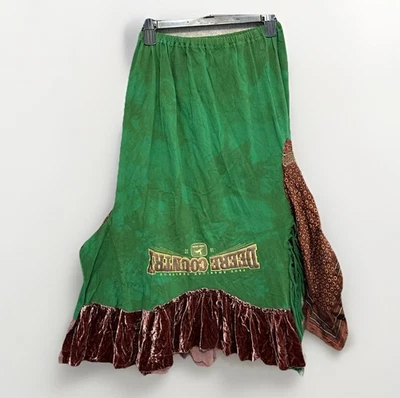 I Am Threads Boutique Midi Skirt Green Women's M/L 26 - 36" Waist Western Boho - Image 1 of 4