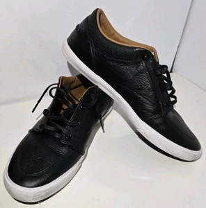 Lacoste Bayliss Leather Preforated Black Sneaker  Mens Size 11  - Picture 1 of 9