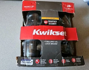 Kwikset Juno Entry Door Knob & Deadbolt Combo Pack Venetian Bronze 99910-035 - Picture 1 of 2