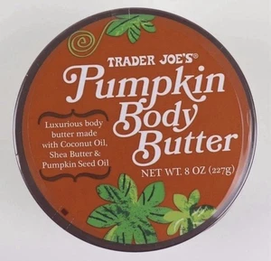 Trader Joe's Pumpkin Body Butter w/ Coconut Oil and SheaButter Lotion 8oz Jar - Picture 1 of 4