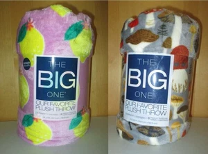 The Big One Übergroßer Plüsch Überwurf (5 Fuß x 6 Fuß) - Zitronen- oder Pilzdruck - NEU - Bild 1 von 12