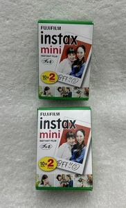 2 Fujifilm Instax Mini 20 Print Instant Film Packs New  40 Sheets Expire 6/2021 - Picture 1 of 6
