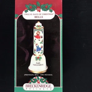 Breckenridge 12 Días de Navidad Campanas 8 Ocho Criadas un Ordeño NUEVO Vacaciones - Imagen 1 de 7
