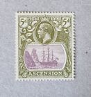 STAMPS ASCENSION 1924 5d MINT HINGED - #9521a